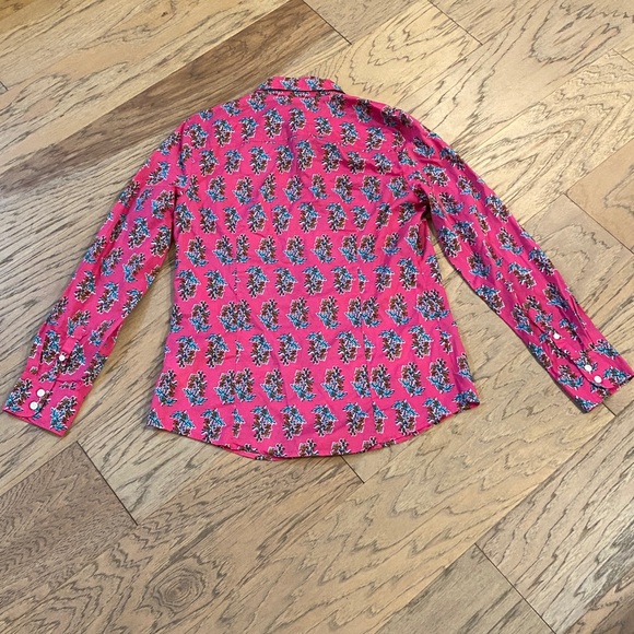 J. Crew Floral Button Down Shirt - Pink and Blue - Picture 5 of 5